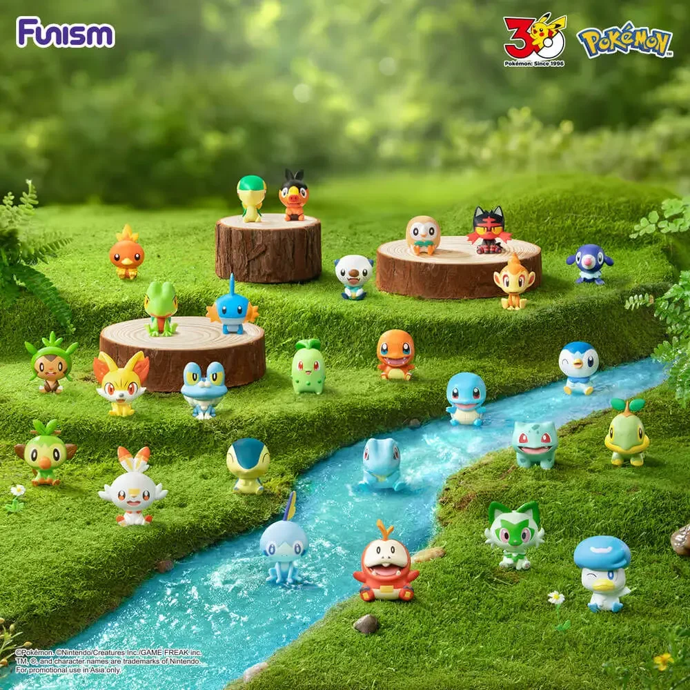 FUNISM Pokemon Palmsize Wonders First Partner Single Blind Box - 3 Figures